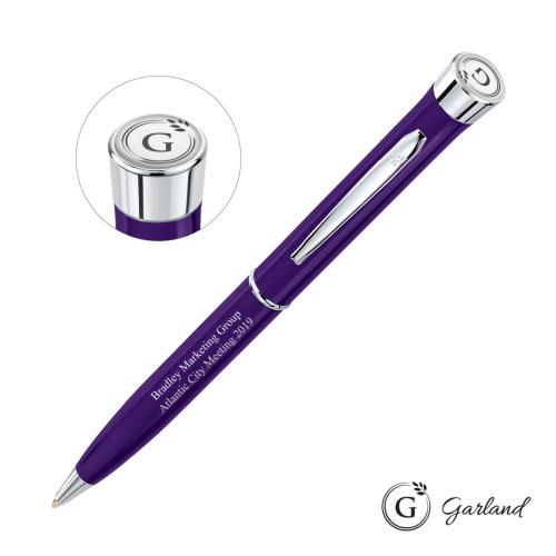 Promotional Products - Writing Instruments - Metal Pens - Garland® Color Twist Ballpoint Pen - Chrome Accent