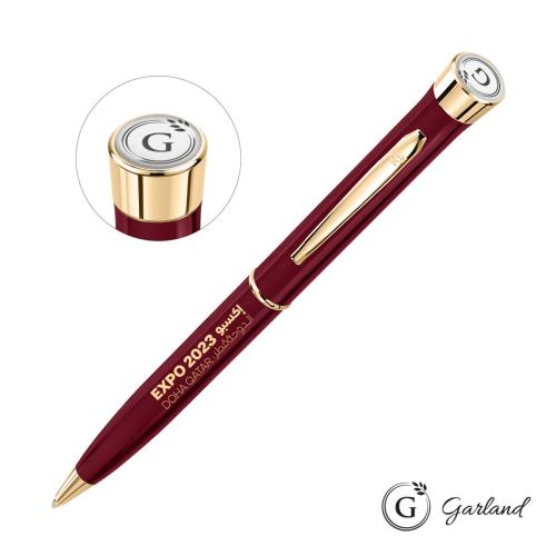 Promotional Products - Writing Instruments - Metal Pens - Garland® Color Twist Ballpoint Pen - Gold Accent