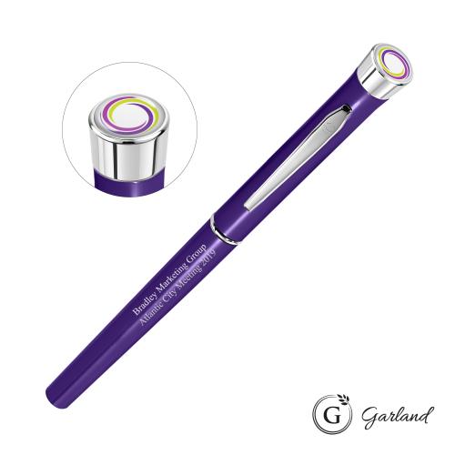 Promotional Products - Writing Instruments - Metal Pens - Garland&reg; Color Custom Rollerball Pen - Chrome Accent