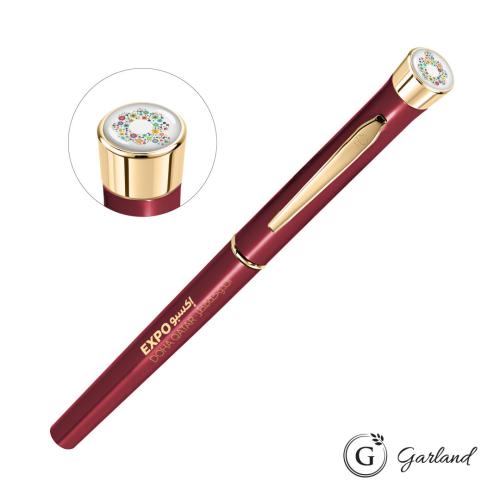 Promotional Products - Writing Instruments - Metal Pens - Garland® Color Custom Rollerball Pen - Gold Accent