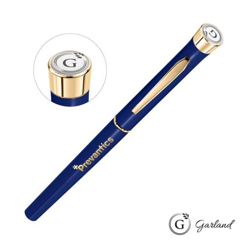 Promotional Products - Writing Instruments - Metal Pens - Garland® Color Rollerball Pen - Gold Accent