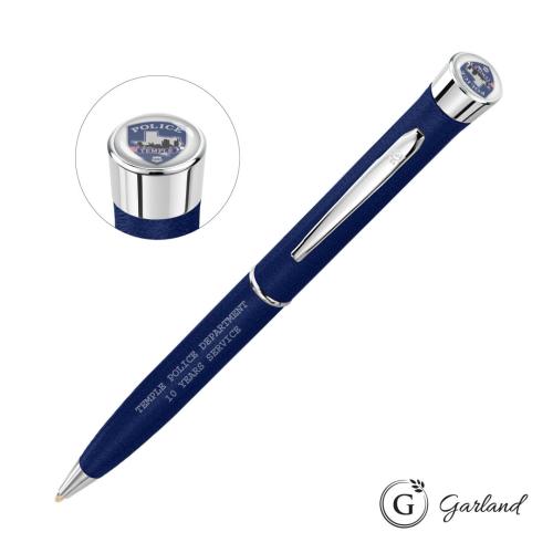 Promotional Products - Writing Instruments - Metal Pens - Garland® Tactical Custom Textured Twist Pen - Chrome