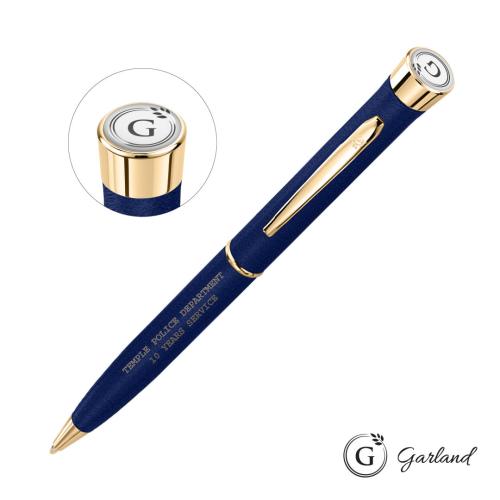 Promotional Products - Writing Instruments - Metal Pens - Garland® Tactical Textured Twist Ballpoint Pen - Gold Accent
