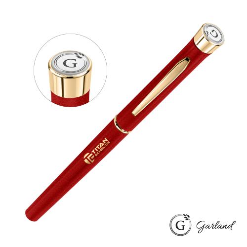 Promotional Products - Writing Instruments - Metal Pens - Garland&reg; Tactical Textured Rollerball Pen - Gold