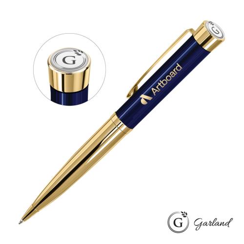 Promotional Products - Writing Instruments - Metal Pens - Garland® Executive Monogram Twist Ballpoint Pen - Gold