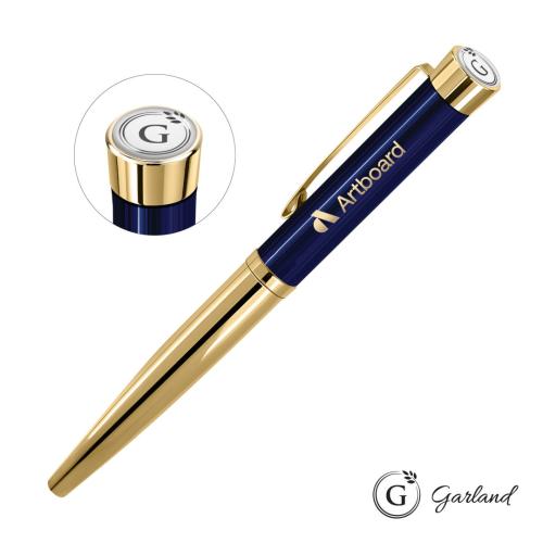 Promotional Products - Writing Instruments - Metal Pens - Garland® Executive Monogram Rollerball Pen - Gold