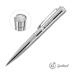 Garland Executive Signature Emblem Twist Pen - Chrome - Metal Pens