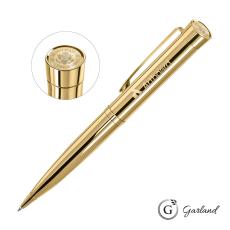 Garland Executive Signature Custom Emblem Twist Pen - Gold - Metal Pens