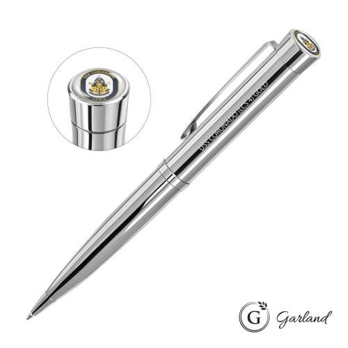 Promotional Products - Writing Instruments - Metal Pens - Garland® Executive Custom Signature Twist Pen - Chrome