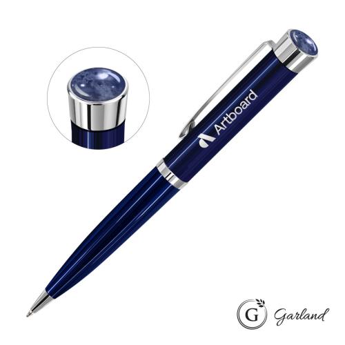 Promotional Products - Writing Instruments - Metal Pens - Garland® Executive Color Aura Ballpoint Pen - Chrome