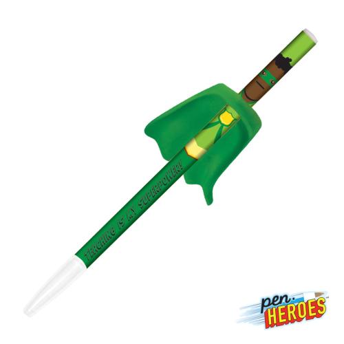 Promotional Products - Writing Instruments - Plastic Pens - Pen Heroes™ Superhero Series Male w/Cape Pen