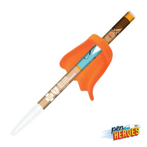 Promotional Products - Writing Instruments - Plastic Pens - Pen Heroes™ Healthcare Series Female w/Cape Pen