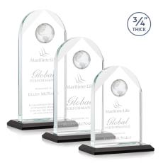 Blake Black Globe Crystal Award - Awards and Trophies