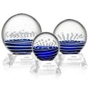 Tranquility Clear on Sheffield Base Globe Glass Award