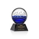 Tranquility Black on Sheffield Base Globe Glass Award