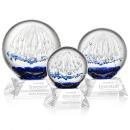 Starburst Clear on Sheffield Base Globe Glass Award