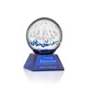 Starburst Blue on Sheffield Base Globe Glass Award