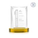 Messina Gold on Alberton Base Rectangle Crystal Award