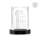 Messina Black on Alberton Base Rectangle Crystal Award