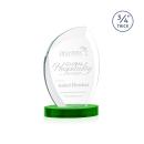 Wichita Green on Alberton Base Peaks Crystal Award