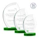 Wichita Green on Alberton Base Peaks Crystal Award