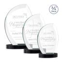 Wichita Black on Alberton Base Flame Crystal Award