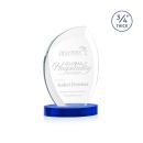 Wichita Blue on Alberton Base Flame Crystal Award