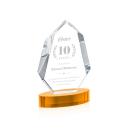 Norwood Amber on Alberton Base Polygon Crystal Award