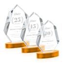 Norwood Amber on Alberton Base Polygon Crystal Award