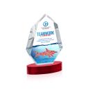Norwood Full Color Red on Alberton Base Crystal Award