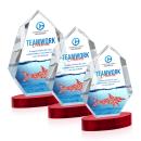 Norwood Full Color Red on Alberton Base Crystal Award
