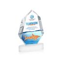 Norwood Full Color White on Alberton Base Polygon Crystal Award