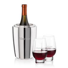 Pescara Wine Cooler & Glenarden Stemless Wine Set - Wine Accessories