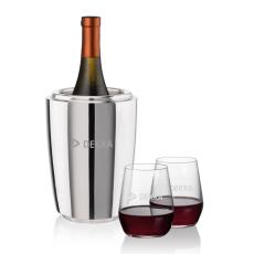 Pescara Wine Cooler & Germain Stemless Wine Set - Wine Accessories