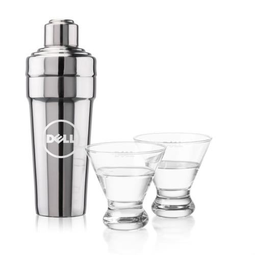 Corporate Gifts - Barware - Gift Sets - Milano Shaker & Brisbane Martini Set