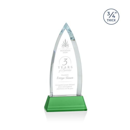 Awards and Trophies - Crystal Awards - Shildon Green on Newhaven Peaks Crystal Award