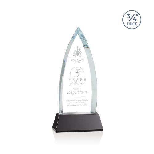 Awards and Trophies - Crystal Awards - Shildon Black on Newhaven Peaks Crystal Award