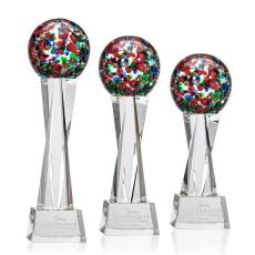 Fantasia Clear on Grafton Base Globe Glass Award - Awards and Trophies
