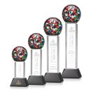Fantasia Black on Stowe Base Globe Glass Award