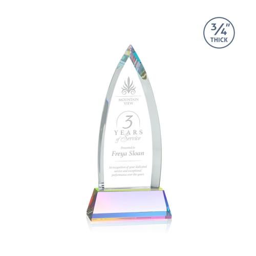 Awards and Trophies - Crystal Awards - Shildon Prismatic on Newhaven Peaks Crystal Award