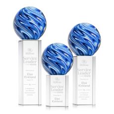 Naples Globe on Dakota Base Glass Award - Art Glass Awards