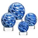 Naples Clear on Stanrich Base Globe Glass Award