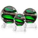 Zodiac Clear on Sheffield Base Globe Glass Award