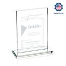 Emperor Made in USA (Vert) Rectangle Crystal Award