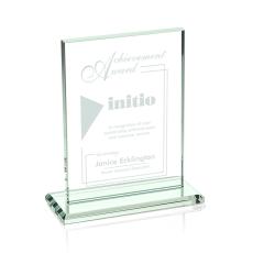 Emperor Jade (Vert) Rectangle Glass Award - Awards and Trophies
