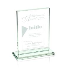 Emperor Jade (Vert) Rectangle Glass Award - Glass Awards