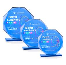 Cavendale Full Color Polygon Crystal Award - Full Color Imprint