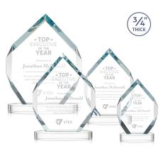 Royal Diamond Starfire on Alberton Base Polygon Crystal Award - Awards and Trophies