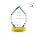 Royal Diamond Gold on Alberton Base Polygon Crystal Award