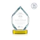 Royal Diamond Gold on Alberton Base Polygon Crystal Award